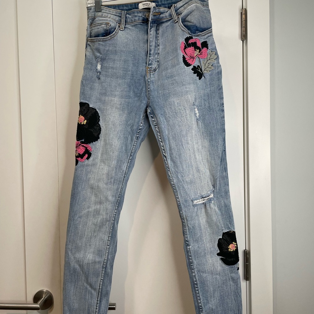 Embroidered jeans